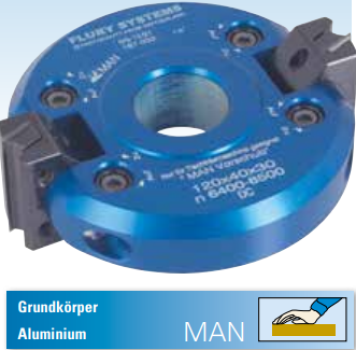 HW Wendeplatten Schwenkmesserkopf mit Raster Verstellwinkel ± 45° stufenlos, 7,5° Raster 120x40x30 Z2 D max. (45°) 138